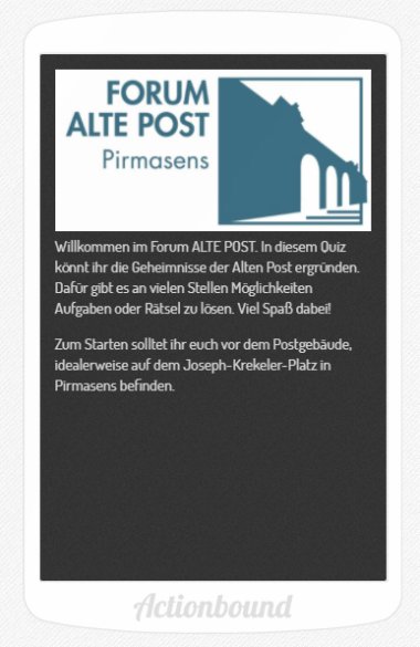 Startseite Forum ALTE POST-App