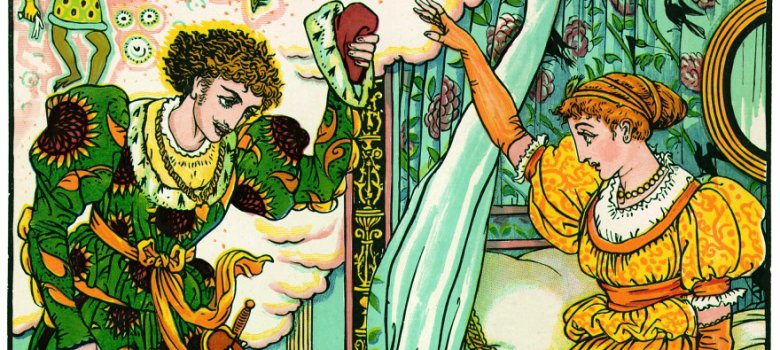 Illustration "Der Froschkönig" von Walter Crane 