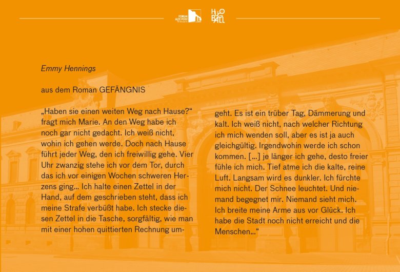 Emmy Hennings - Ende der Haft