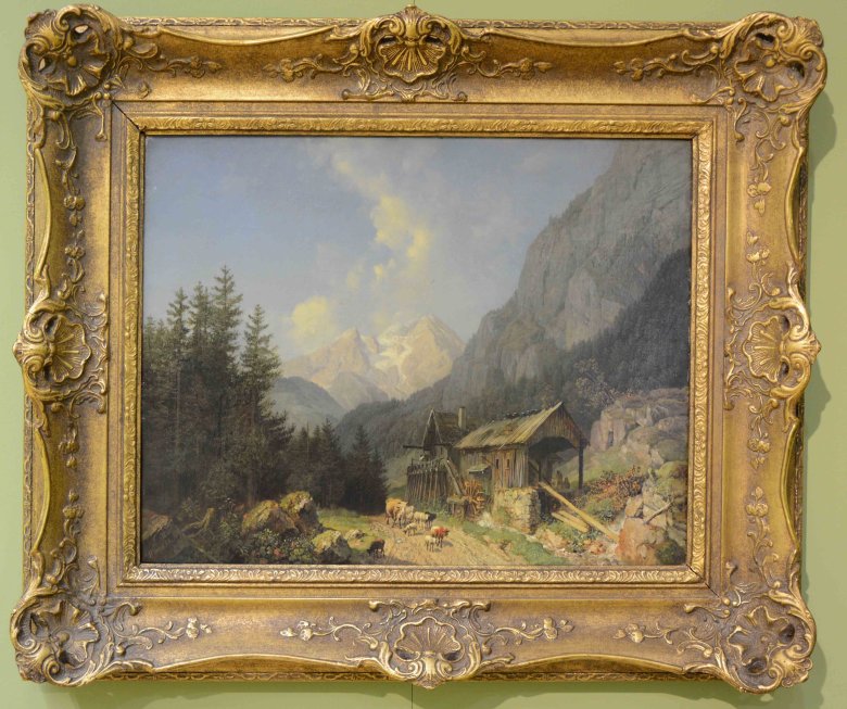 Heinrich Bürkel - Gebirgslandschaft am Watzmann