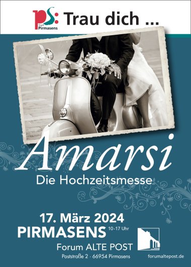 Plakat Hochzeitsmesse Amarsi