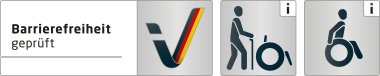 Logo Reisen für Alle Barrierefreiheit geprüft 