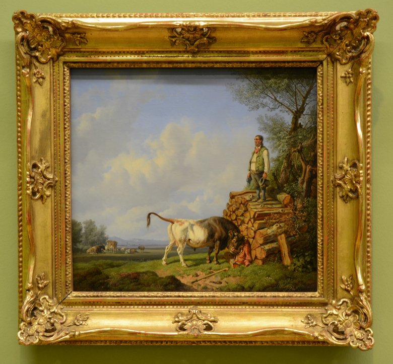Heinrich Bürkel - Stier und Bauer