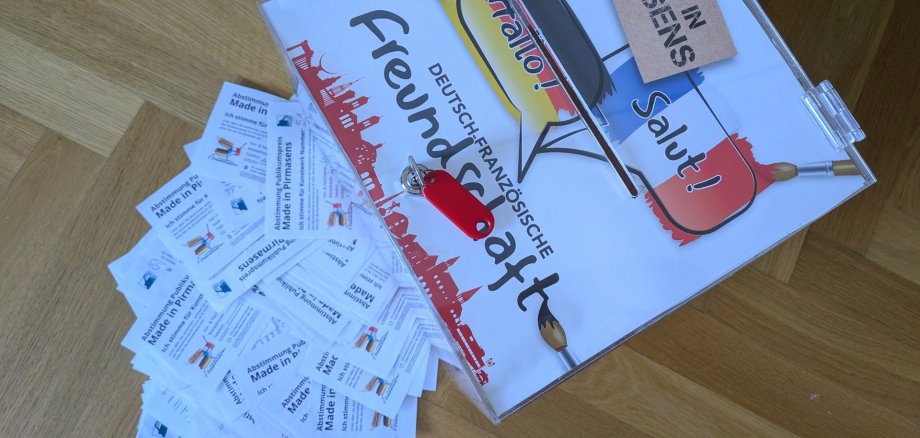 Stimmzettel beim Publikumspreis "Made in Pirmasens"