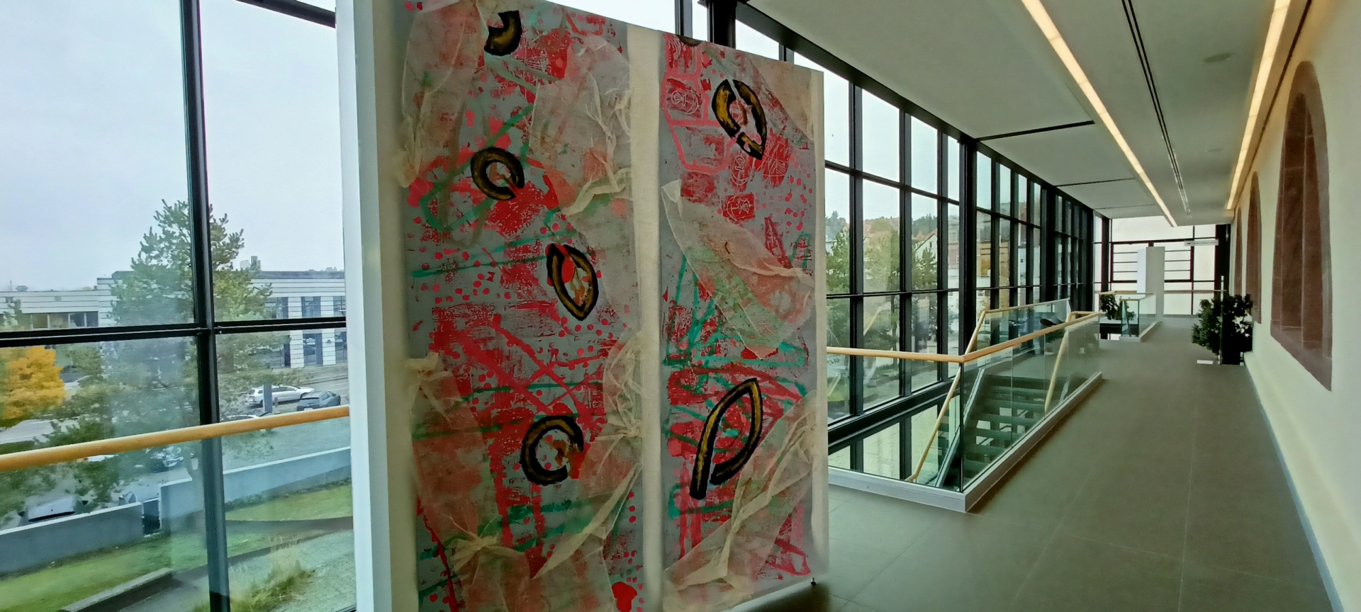 Blick auf das Kunstwerk vom "Kreativen Ferientag" Blick auf das Kunstwerk vom "Kreativen Ferientag"